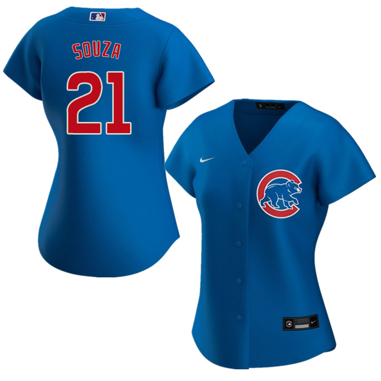 Nike Women #21 Steven Souza Chicago Cubs Baseball Jerseys Sale-Blue